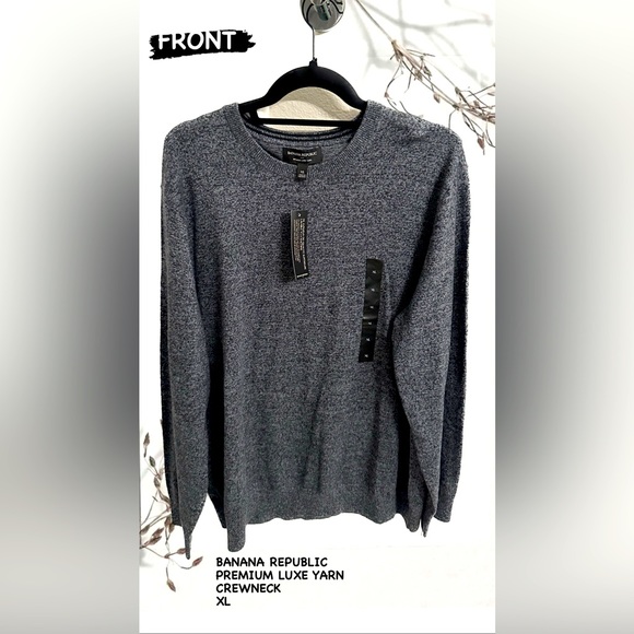 Banana Republic Other - BANANA REPUBLIC PREMIUM LUXE YARN 
CREWNECK
XL